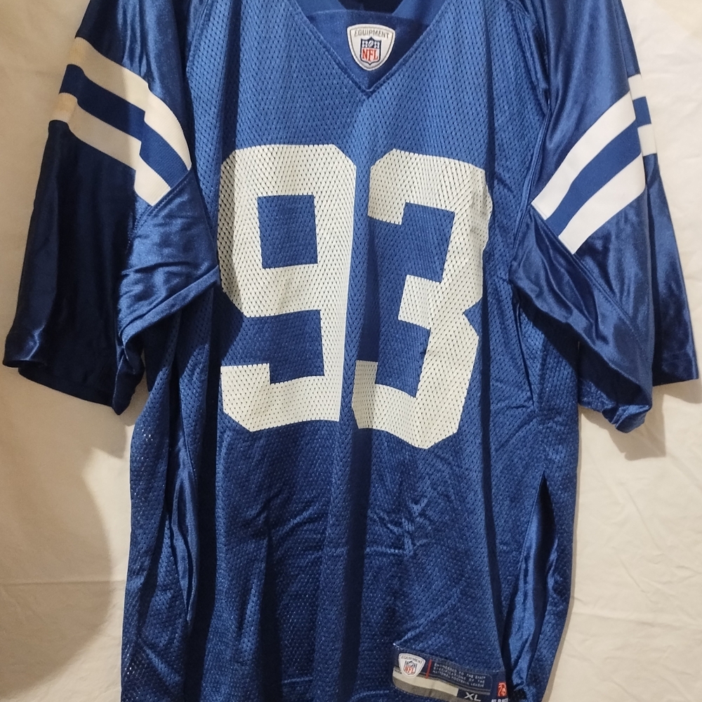 Blue and White Football Jersey